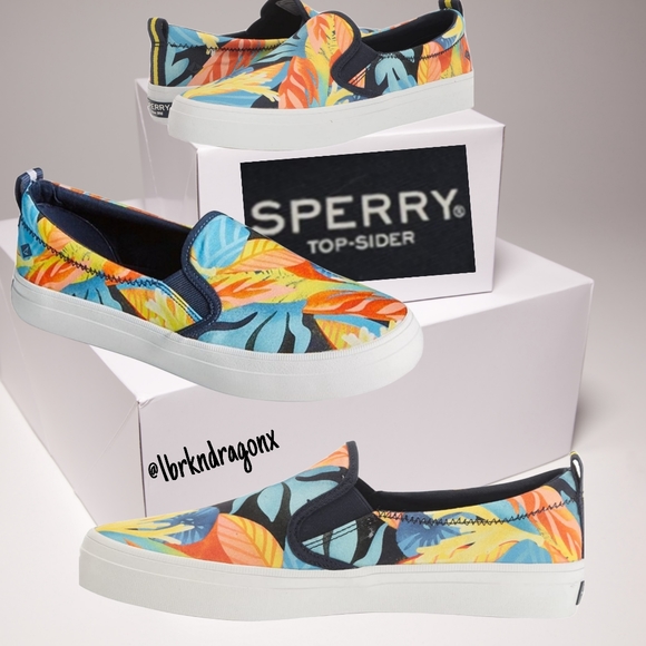 Sperry UnderWater Corals Women's Slipon Canvas Sneaker 🌟 NWT 💕 LIMITED EDITION - Picture 14 of 16